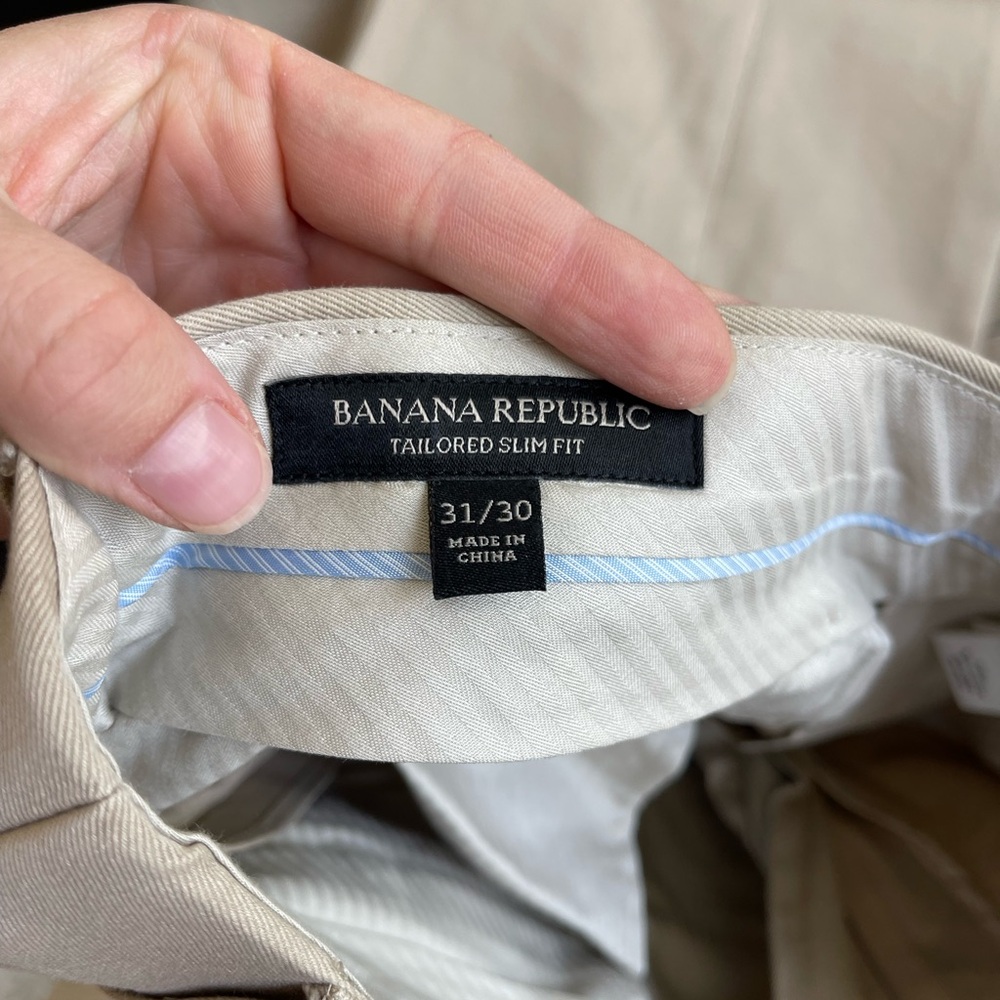 Banana Republic Men's Beige Blazer & Pants - Picture 7 of 9